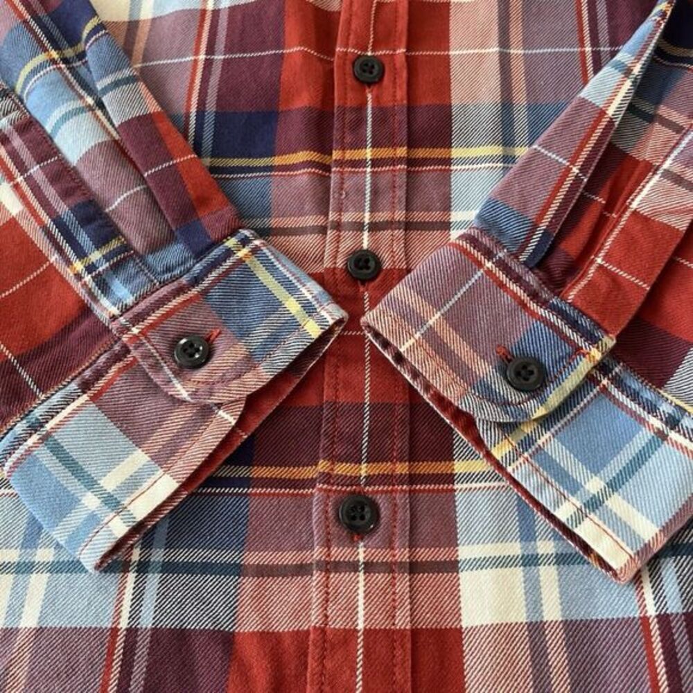J Crew Sportsmens Outfitters Midweight Plaid Flannel Shirt‎ Mens Size XL G6941 - Picture 4 of 11